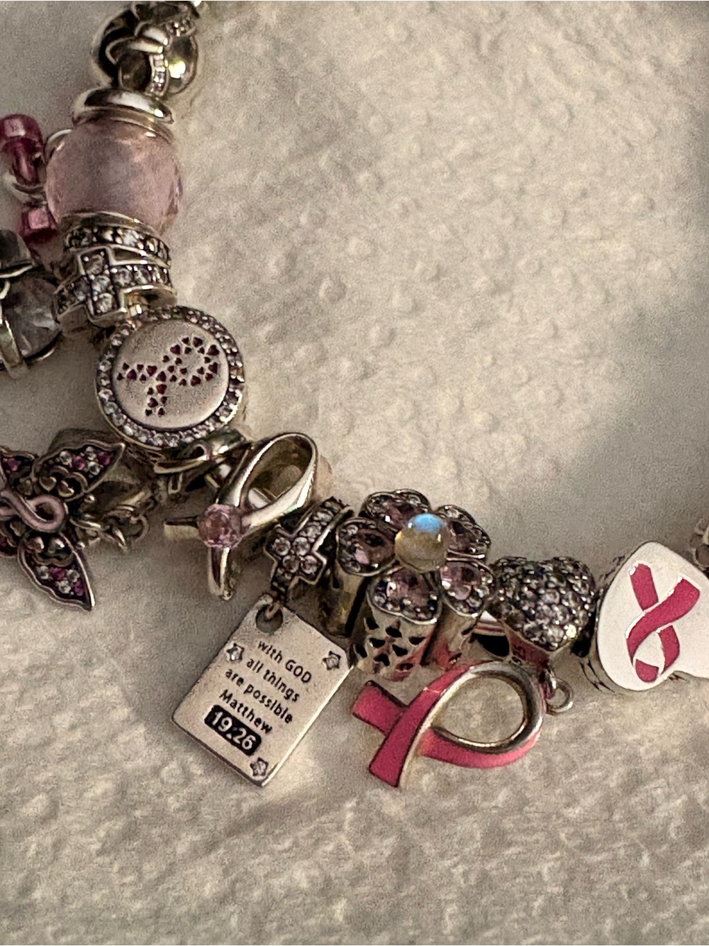 Pandora breast cancer awareness themed bracelet - Picture 9 of 10